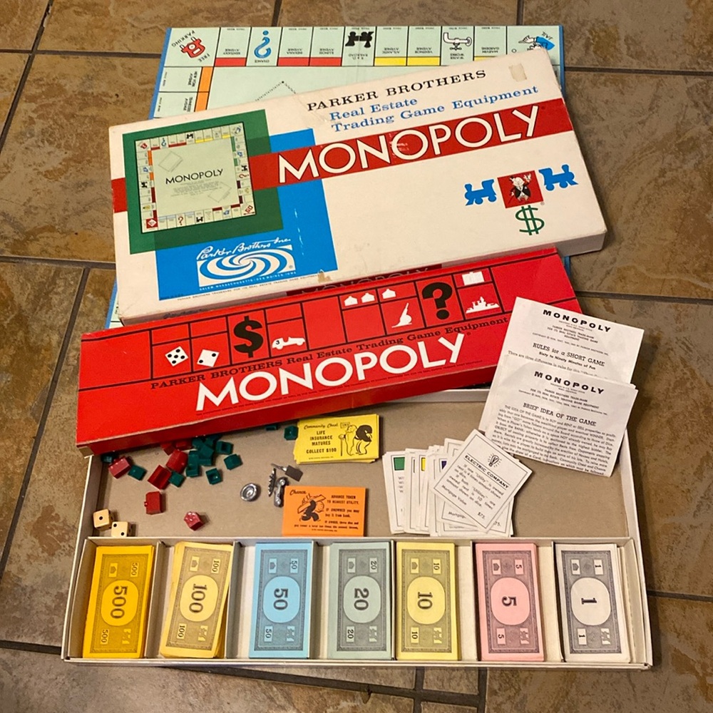 Vintage Parker Brothers Monopoly Board Game